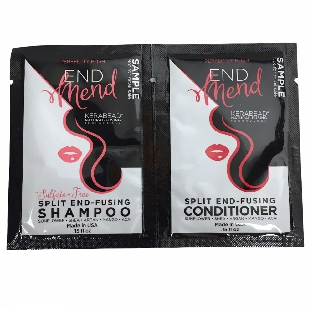 PERFECTLY POSH End Mend Split End Fusing Shampoo Conditioner Sample Packs